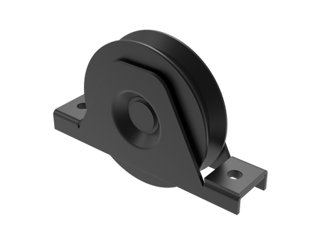 Süllyesztett görgő-szögvasra Zn, D80, fekete