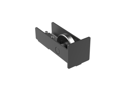 Felfutó görgő, 70x70, fekete