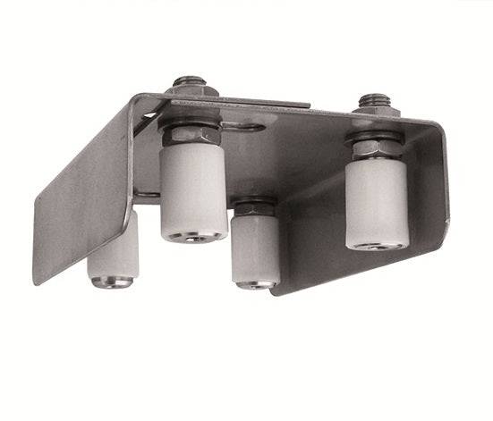 Rozsdamentes felső vezető 4 görgős INOX, 135-175x2