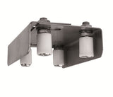 Rozsdamentes felső vezető 4 görgős INOX, 135-175x2