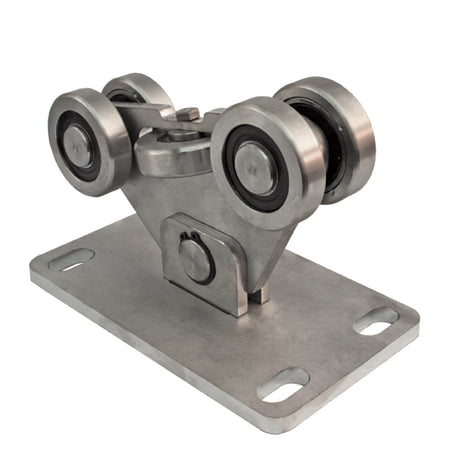 Rozsdam. görgőcsoport úszókapuhoz, AISI 304 60x60