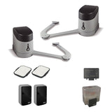 Nice csuklós meghajtás kétszárnyú kapuhoz, fotocellákkal szett