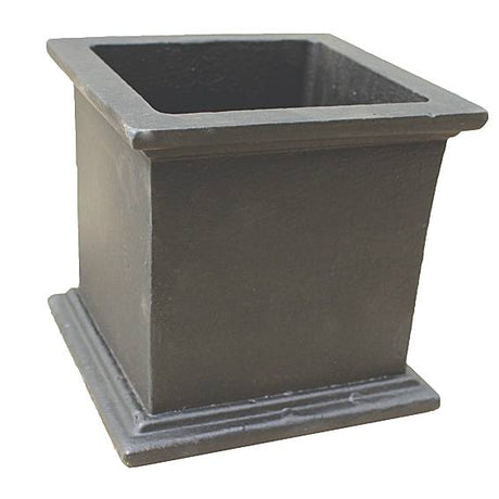 Szürkeöntvény virágcserép 160x160x160mm, cast iron