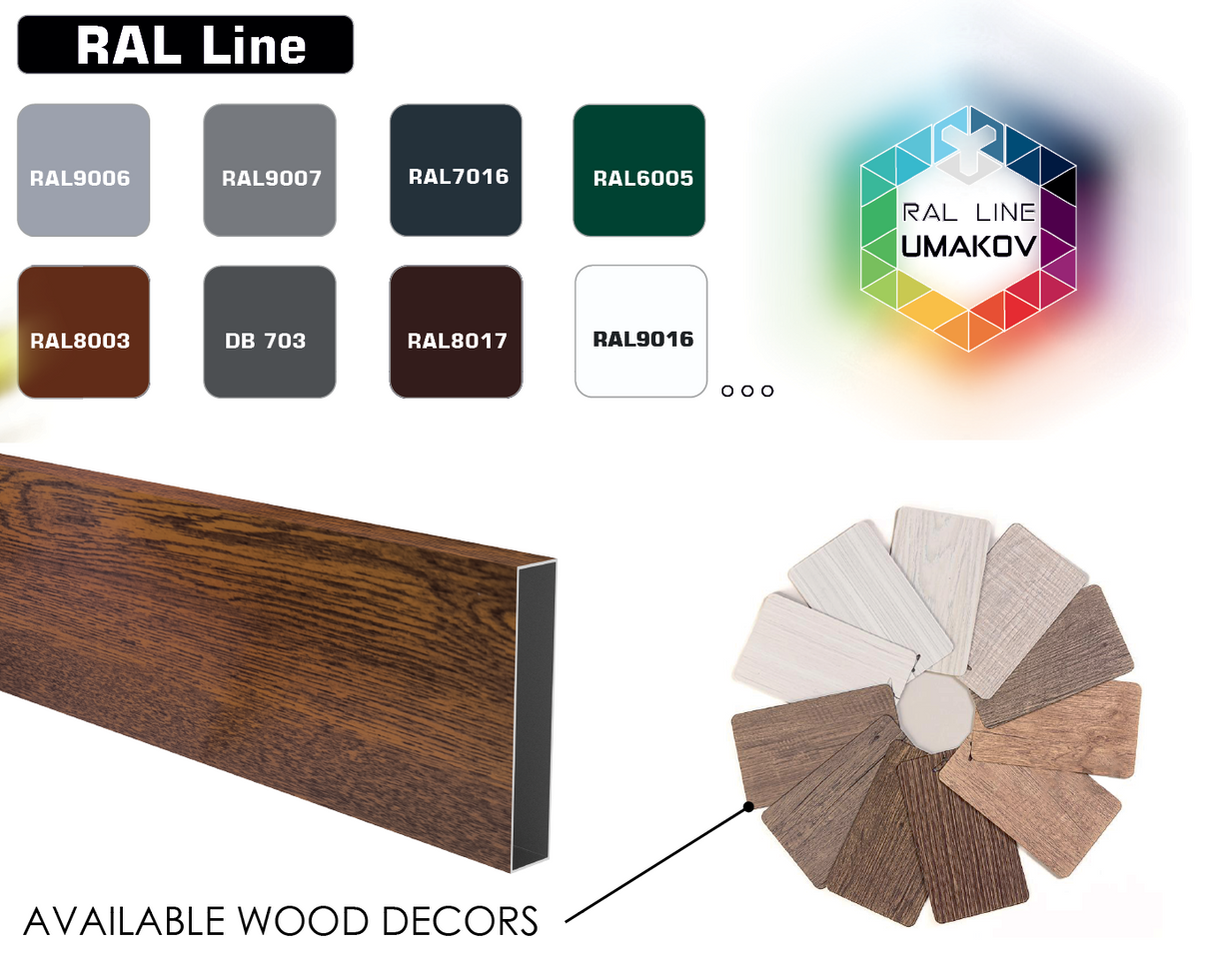 20 mm-es alumínium kerítés kitöltés igény szerint szín/fa dekor