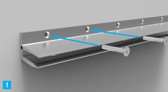 Alumínium profil üveg előtetőhöz /+10°/