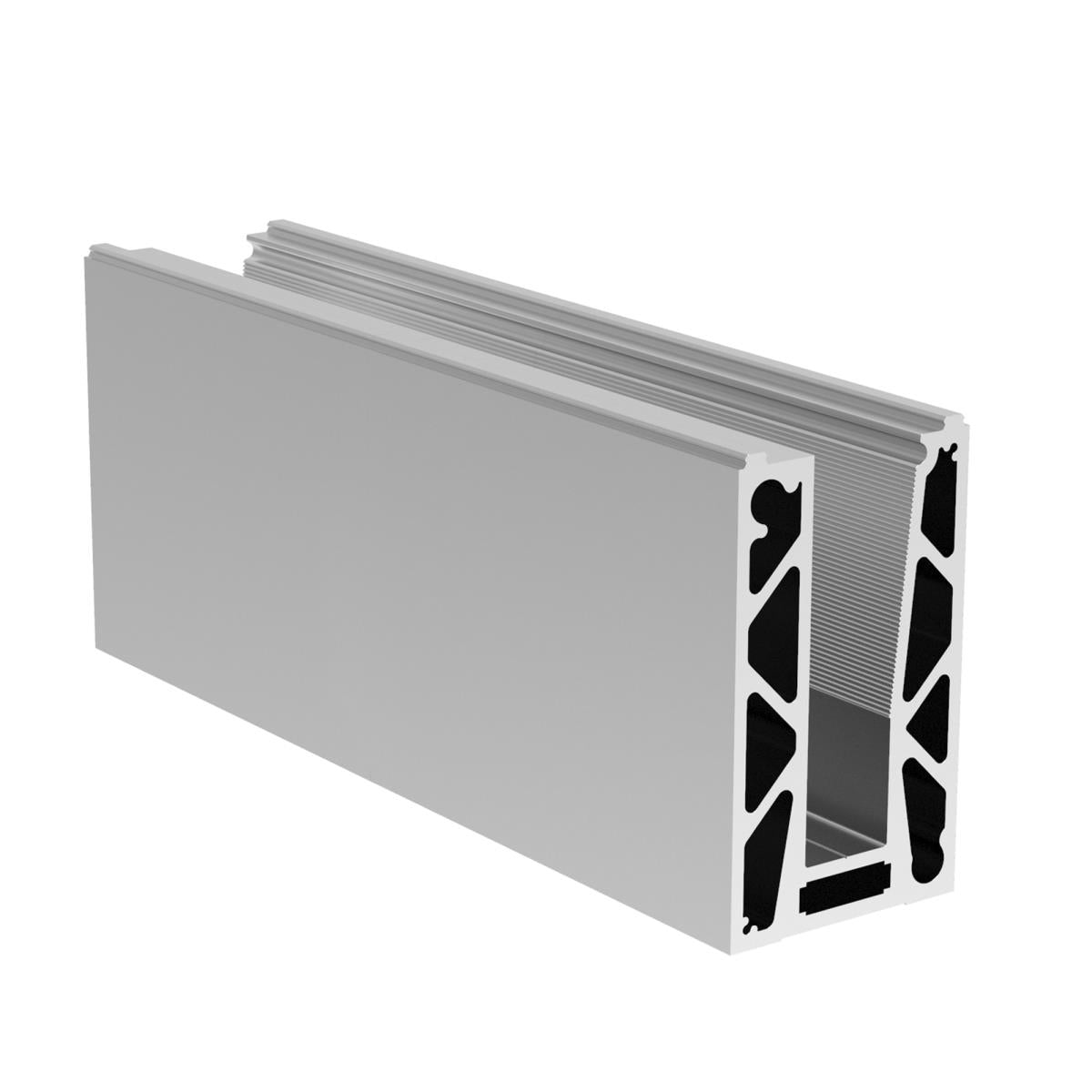 Alumínium profil vonalmenti üvegkorláthoz