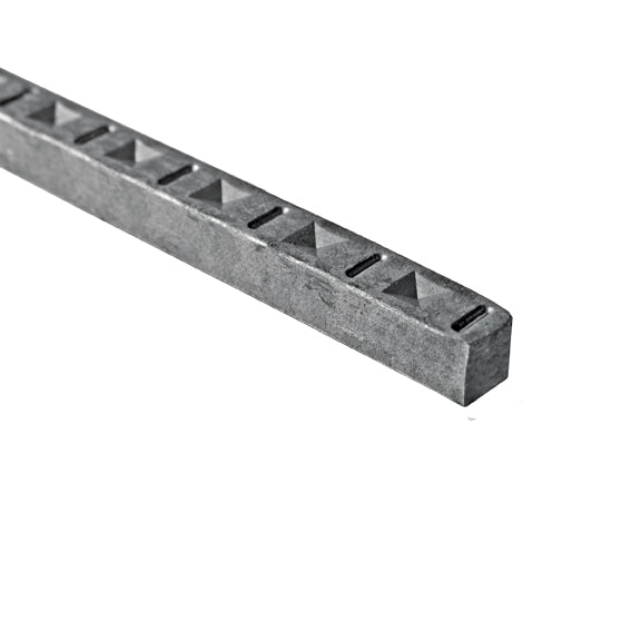 Kétoldalt díszített négyzetvas 12x12, L3000mm