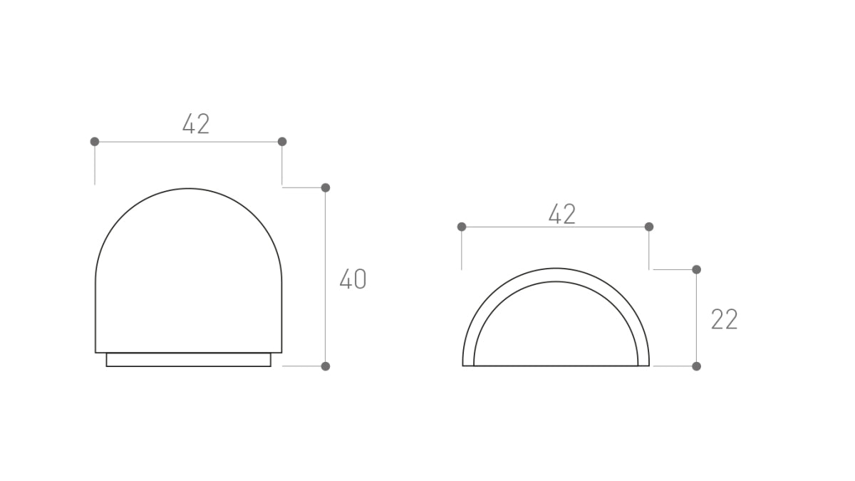 Ajtóütköző, öntapadós, átlátszó