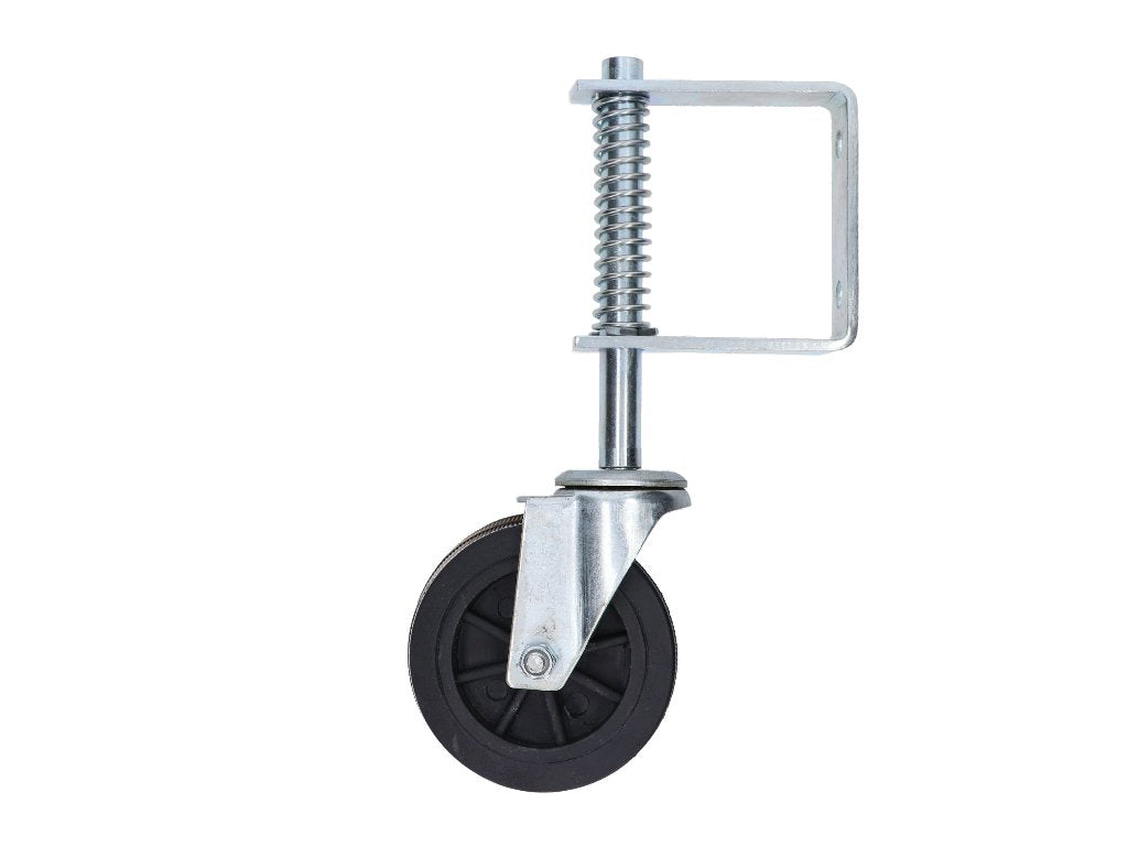 Lengőkapu alsó kerék, rugóval