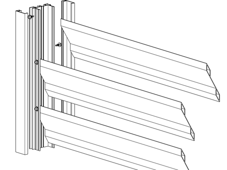 64x38-1700 mm-es alumínium adapter 46 mm-es redőnyökhöz, R7016