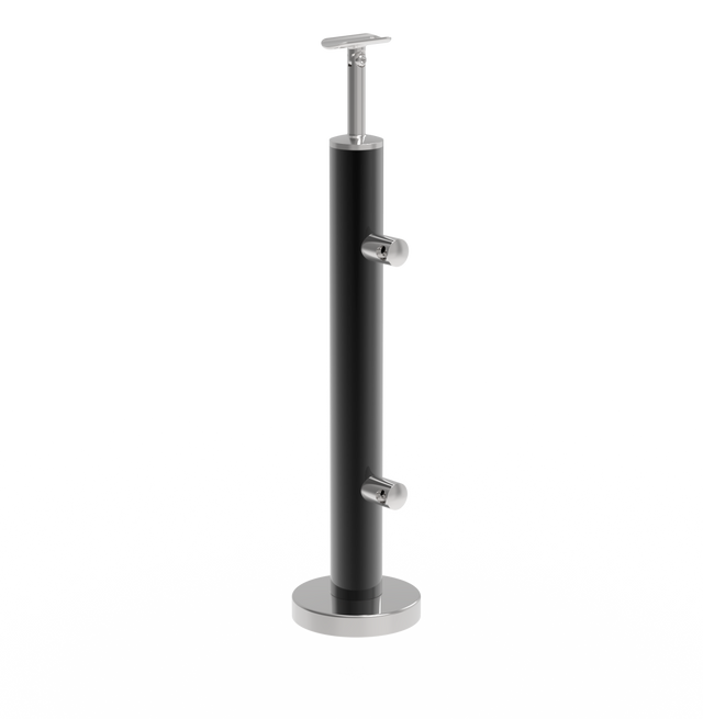 Felső rögzítésű oszlop pálcás korláthoz