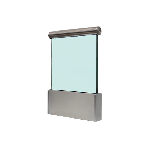 Bemutató reklámeszköz-vonalmenti üvegkorláthoz Alu