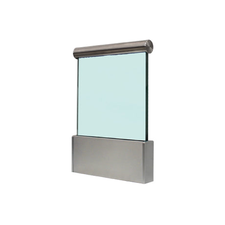 Bemutató reklámeszköz-vonalmenti üvegkorláthoz Alu