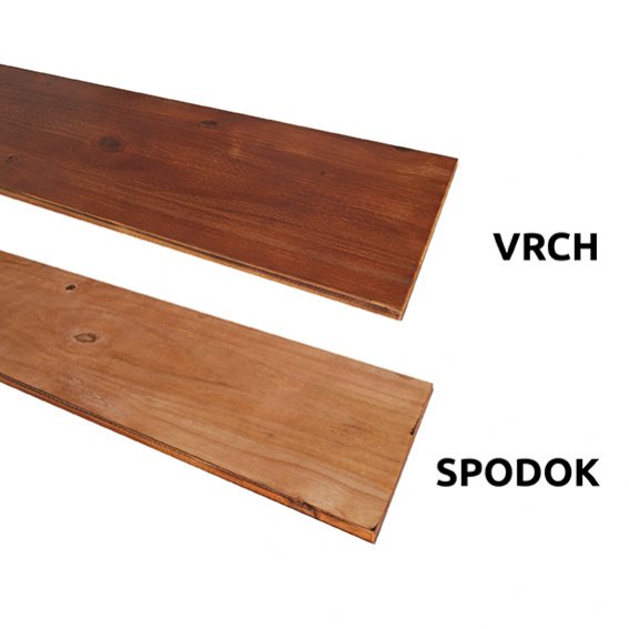 Polica na stenu - TETRIS červenohnedá - 014