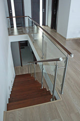 Felső rögzítésű, jobbos oszlop üvegkorláthoz