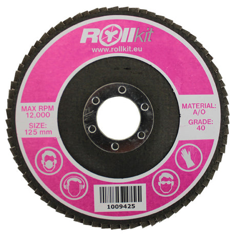 Lamellás csiszolókorong D125 d22,2, t8,3 mm, P40