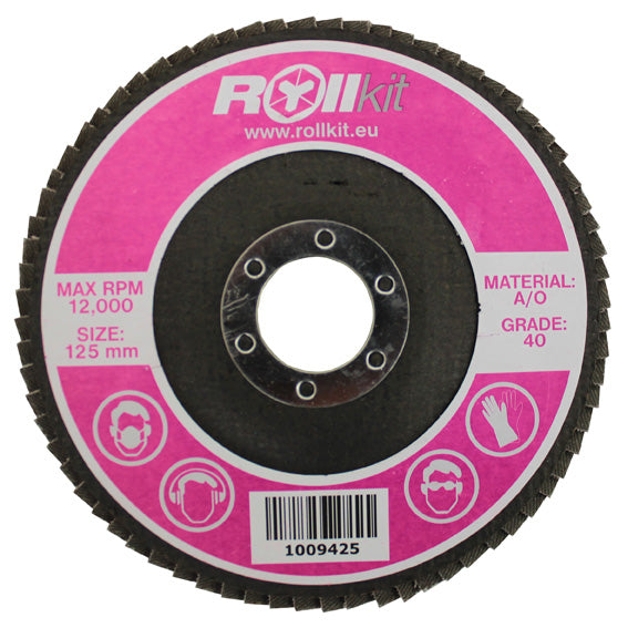 Lamellás csiszolókorong D125 d22,2, t8,3 mm, P40