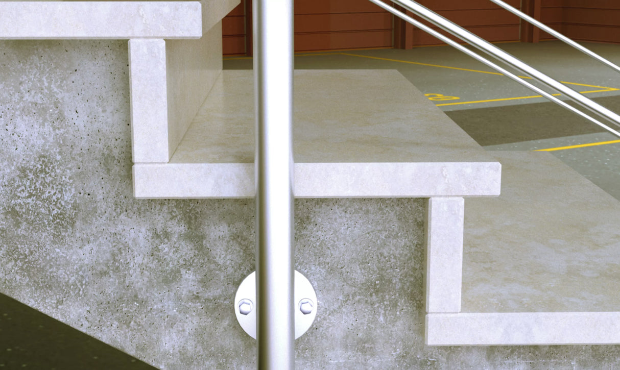 Nagy teherbírású dübel süllyesztett fejű csavarral