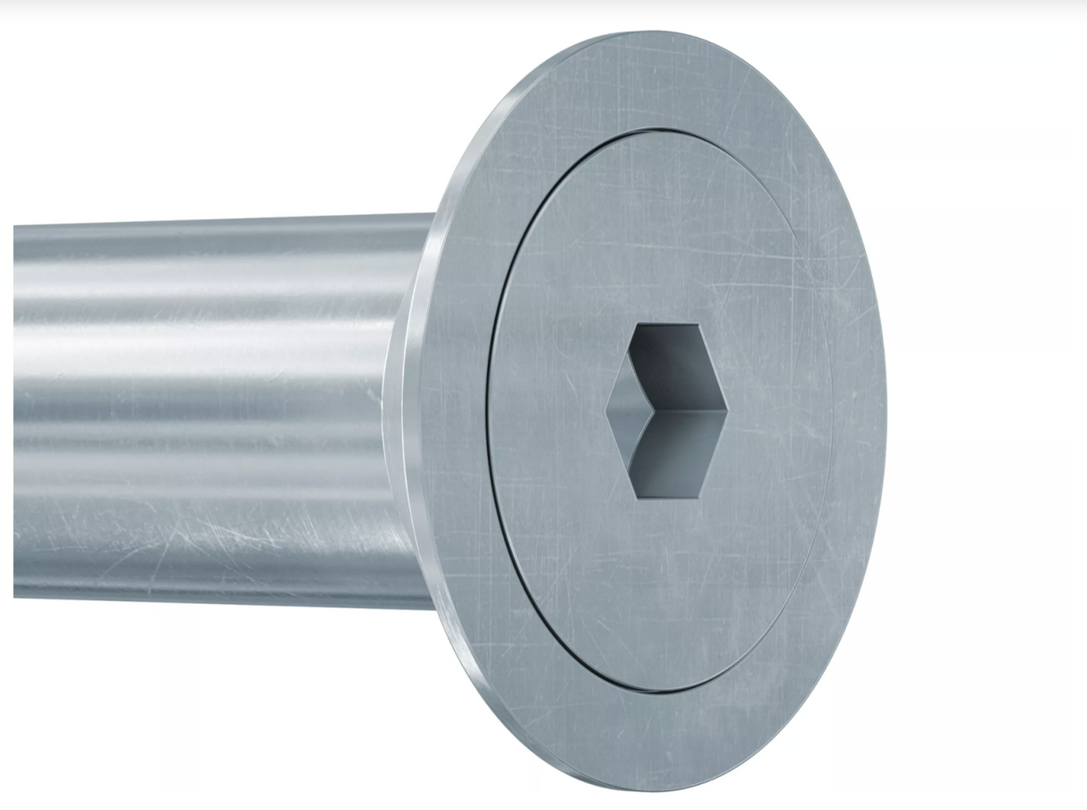 Nagy teherbírású dübel süllyesztett fejű csavarral