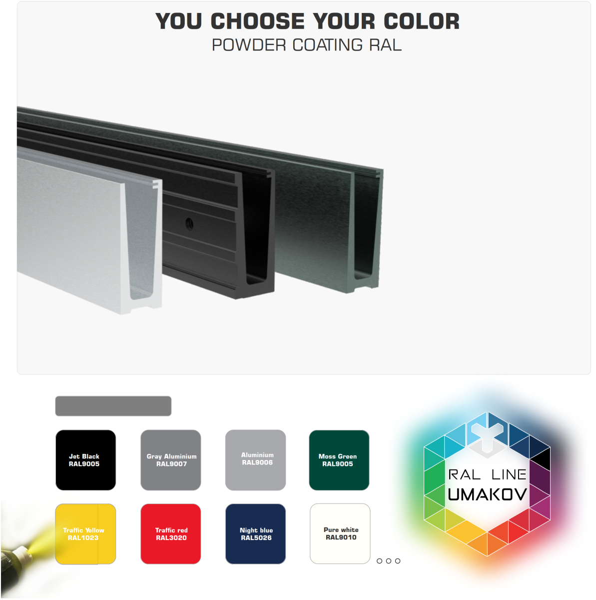 Felületkezelés porszórt bevonattal.