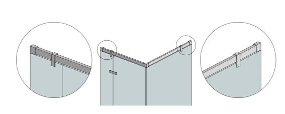 Rozsdamentes támrúdvég-síküveghez