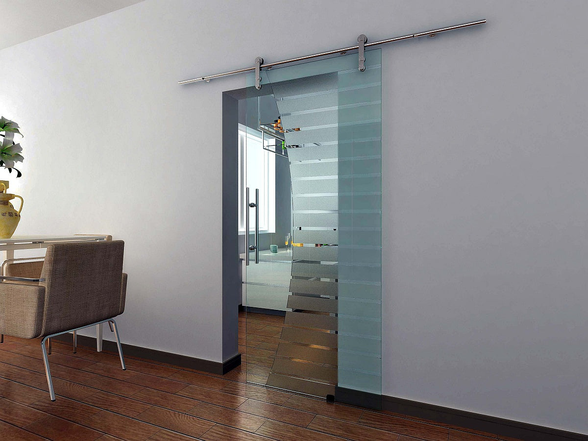 Padló megvezető AISI304, glass t 8,10,12mm