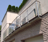 Rozsdam.tükörfény üvegtámpontmegfogó-zárszelvényre