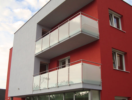 Rozsdamentes üvegtámpontmegfogó-köroszlopra