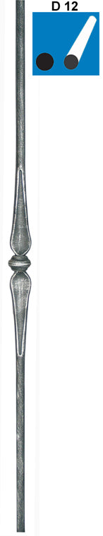 Kovácsoltpálca h900, b27, D12mm