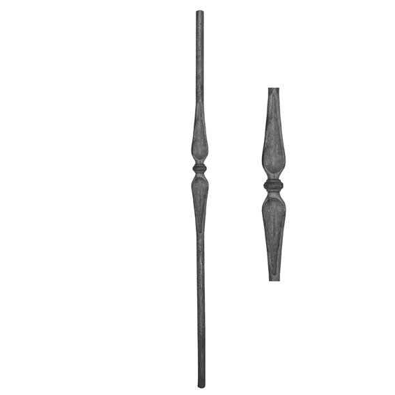 Kovácsoltvas kezdőoszlop h1200, b46-54, D25mm