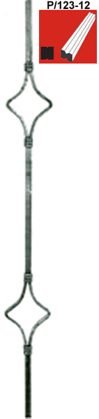 Korlátpálca h900, b95mm, P/123-12x12