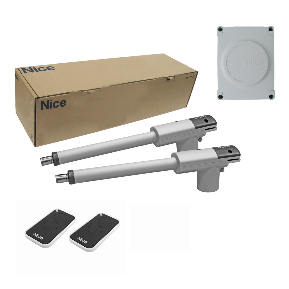 Nice meghajtás kétszárnyú kapuhoz, készlet