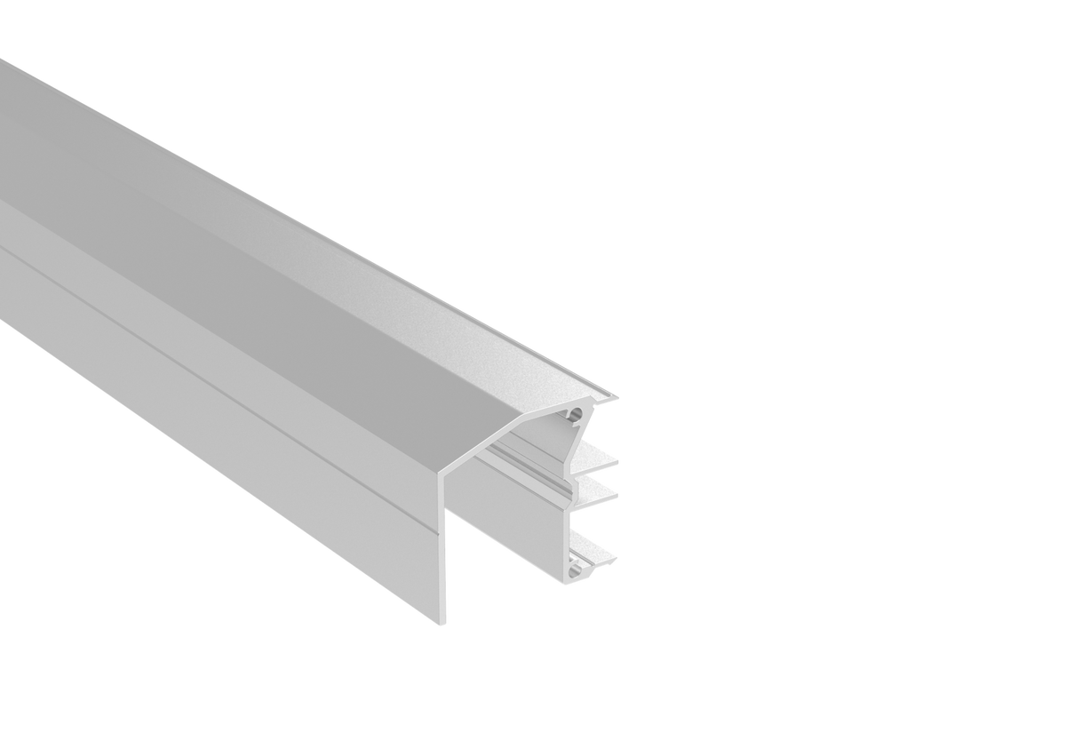 Click-lock upper guide profile for sliding gates - 6.0 m - Natural