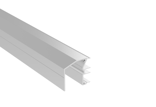 Click-lock upper guide profile for sliding gates - 6.0 m - Natural