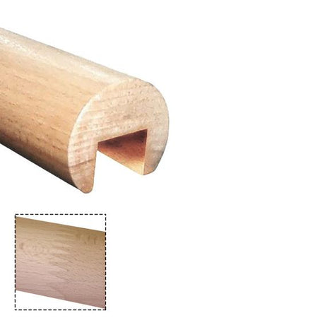 Tölgyfa nútoskapaszkodó üvegkorlátra