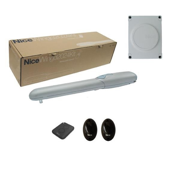 Nice meghajtás egyszárnyú kapuhoz, fotocellákkal szerelve