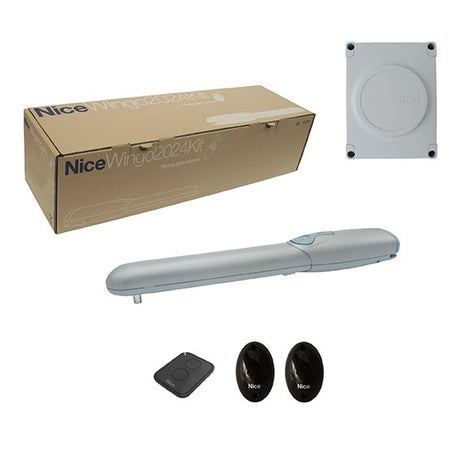 Nice meghajtás egyszárnyú kapuhoz, fotocellákkal szerelve