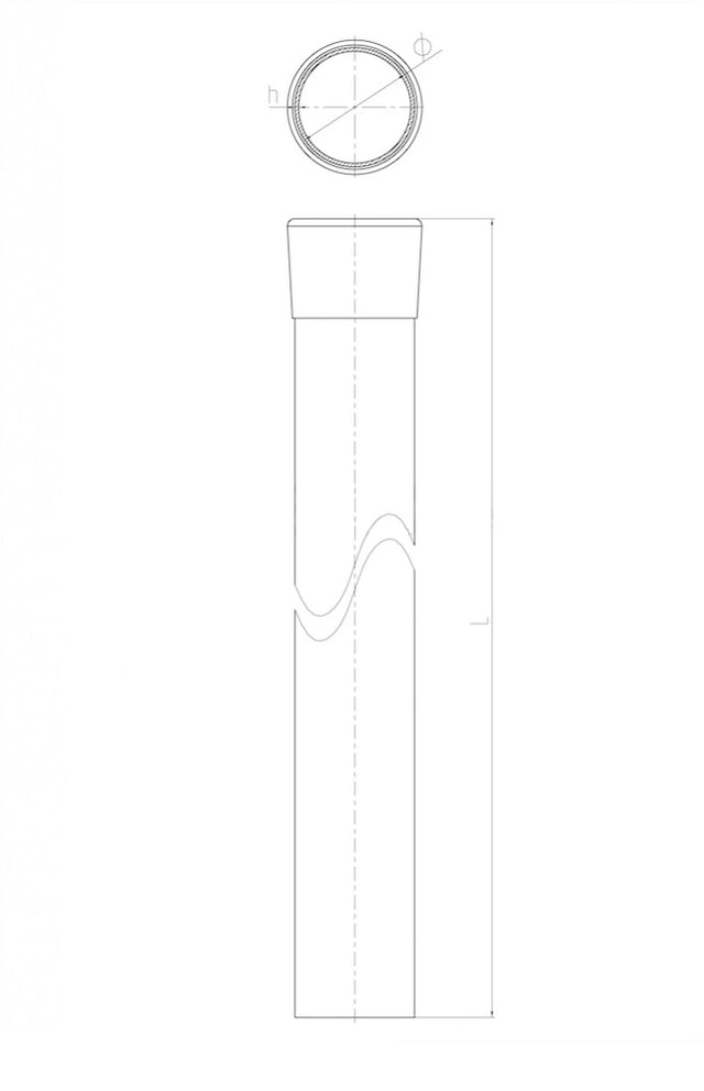 Oszlop D48mm ZnPVC 2200mm antracit