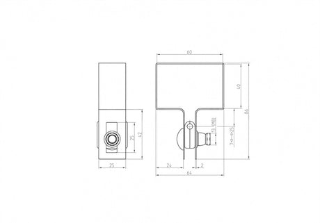 Objímka koncová na JP stĺpik Zn