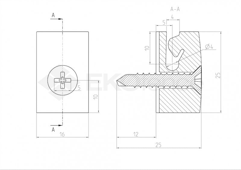 Zöld PE huzalbilincs csavarral 10 db