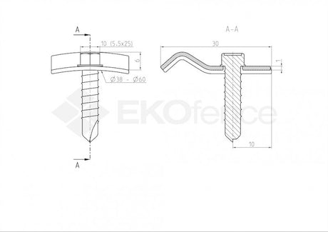 Zöld ZnPVC csavaros huzalbilincs 10db