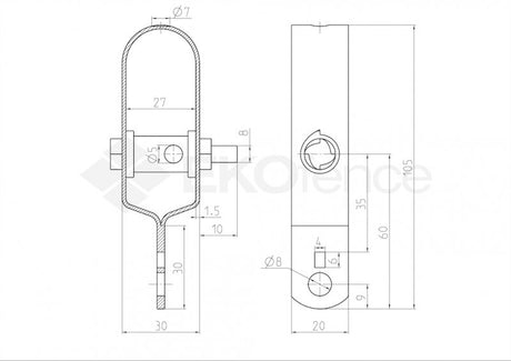 Feszítő ZnPVC zöld