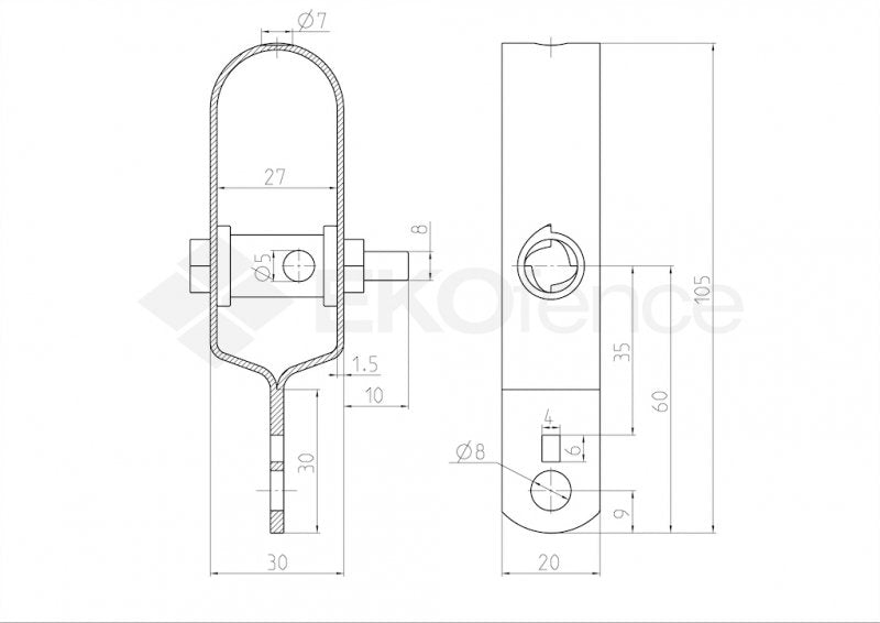 Feszítő ZnPVC zöld